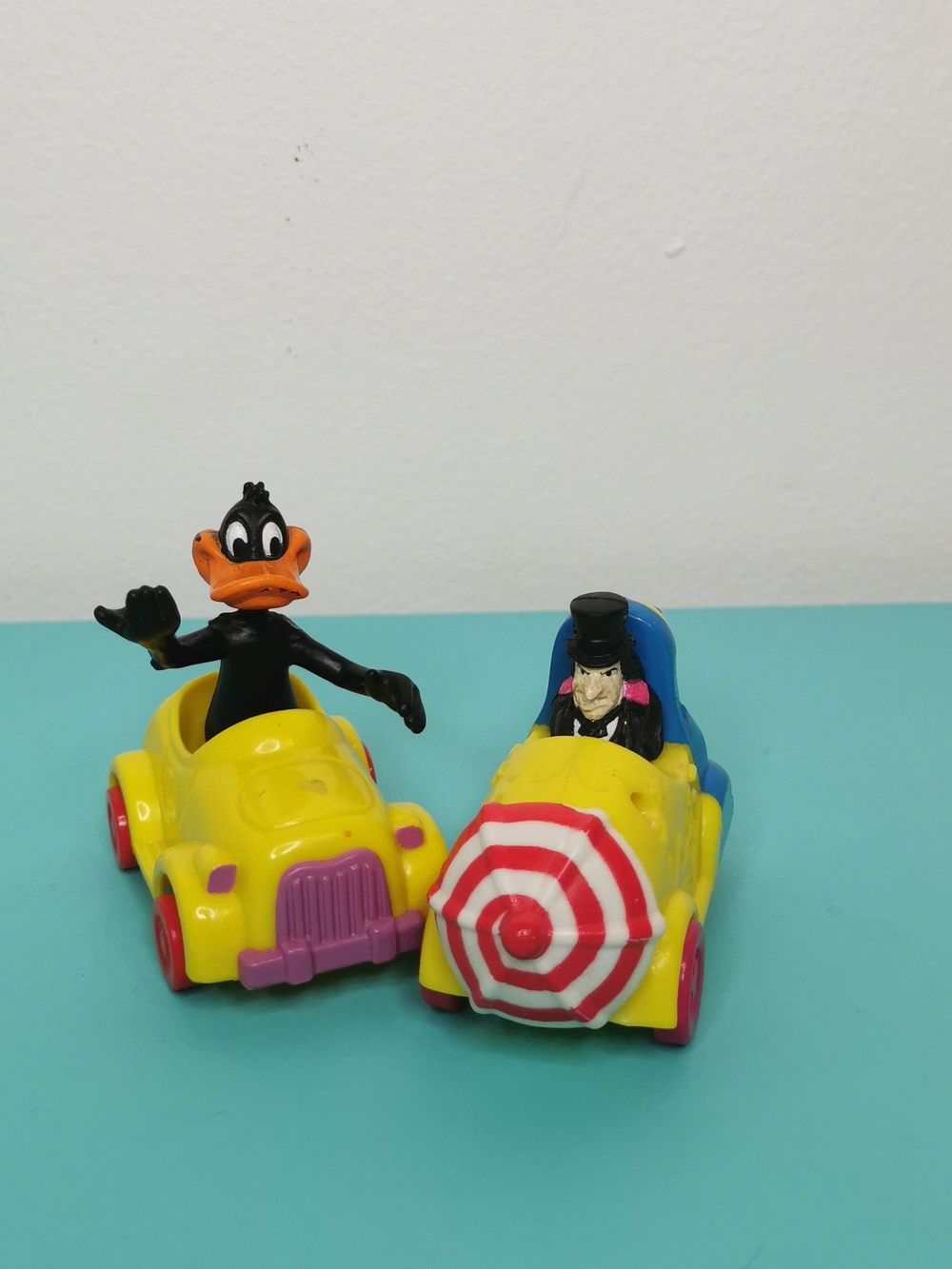 Vintage Daffy Duck & Looney Tunes Toy Cars Set Of 2